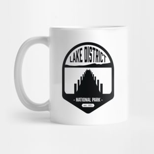 Lake District National Park Logo Badge Design Mug